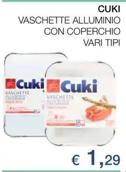 Coop CUKI VASCHETTE ALLUMINIO CON COPERCHIO offerta