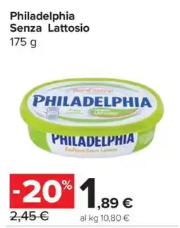 Carrefour Philadelphia Senza Lattosio offerta
