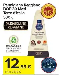 Carrefour Parmigiano Reggiano DOP 30 Mesi Terre d’Italia offerta