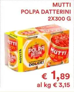 Coop Mutti Polpa Datterini offerta