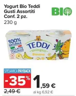 Carrefour Yogurt Bio Teddi Gusti Assortiti offerta