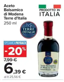 Carrefour Aceto Balsamico di Modena Terre d’Italia offerta