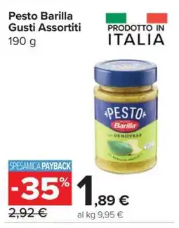 Carrefour Pesto Barilla Gusti Assortiti offerta