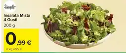 Carrefour Insalata Mista 4 gusti offerta