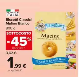 Carrefour Biscotti Classici Mulino Bianco offerta