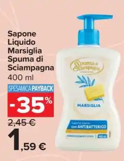 Carrefour Sapone Liquido Marsiglia Spuma Di Sciampagna offerta