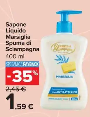Carrefour Sapone Liquido Marsiglia Spuma Di Sciampagna offerta