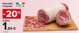 Carrefour Pancetta Coppata offerta