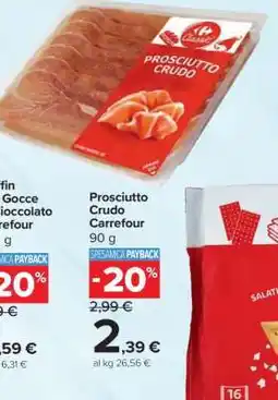 Carrefour Prosciutto Crudo Carrefour offerta