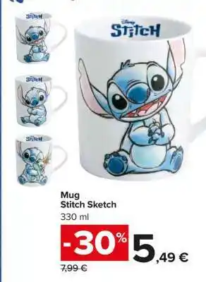 Carrefour Mug Stitch Sketch offerta