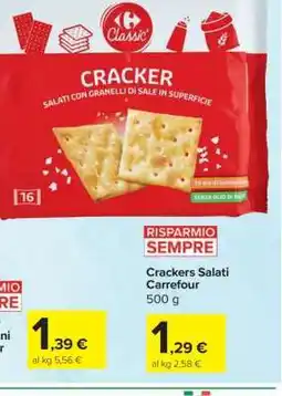 Carrefour Crackers Salati Carrefour offerta