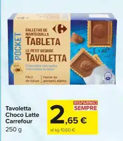 Carrefour Tavoletta Choco Latte Carrefour offerta