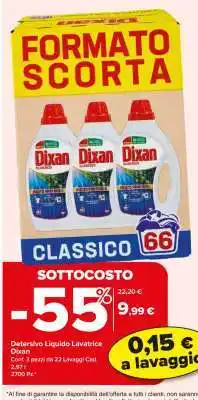 Carrefour Detersivo Liquido Lavatrice Dixan offerta