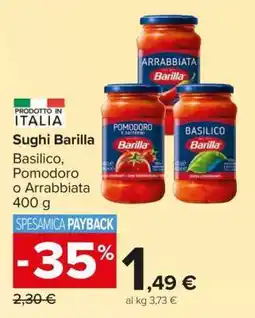Carrefour Sughi Barilla offerta