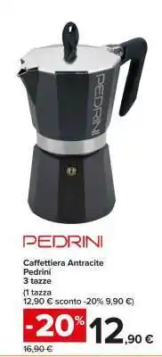 Carrefour Caffettiera Antracite offerta