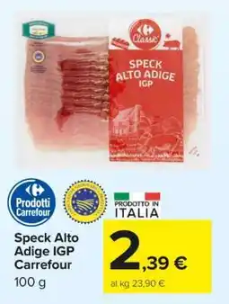 Carrefour Speck Alto Adige IGP Carrefour offerta