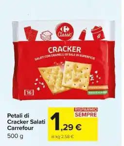 Carrefour Petali di Cracker Salati Carrefour offerta
