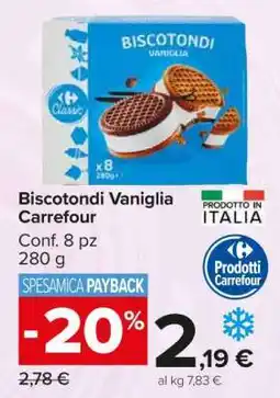 Carrefour Biscotondi Vaniglia Carrefour offerta