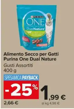 Carrefour Alimento Secco per Gatti Purina One Dual Nature offerta