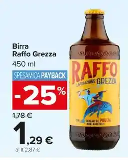 Carrefour Birra Raffo grezza offerta
