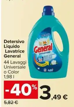 Carrefour Detersivo Liquido Lavatrice General offerta