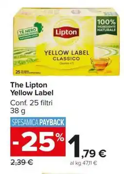 Carrefour The Lipton Yellow Label offerta