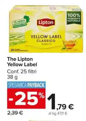 Carrefour The Lipton Yellow Label offerta