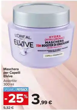 Carrefour Maschera per Capelli Elvive offerta
