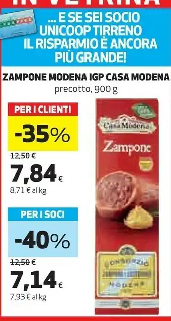 Coop Zampone offerta