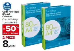 Carrefour Carta Fotocopie 80g A4 Carrefour offerta