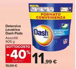 Carrefour Detersivo lavatrice DASH Pods offerta