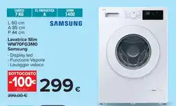 Carrefour Lavatriche Slim WW70FG3M0 Samsung offerta