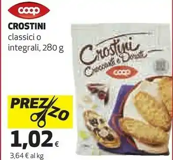 Coop Coop - crostini croccanti e dorati offerta