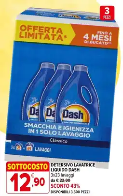 Iperal Detersivo lavatrice liquido DASH offerta