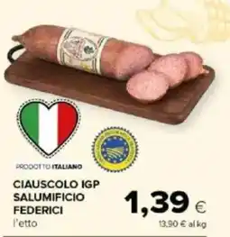 Tigre Amico Ciauscolo igp salumificio federici offerta