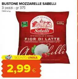 Tigre Amico Bustone mozzarelle SABELLI offerta