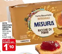 Iperal Fette biscottate fibrextra MISURA offerta