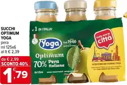 Iperal Succhi optimum YOGA offerta