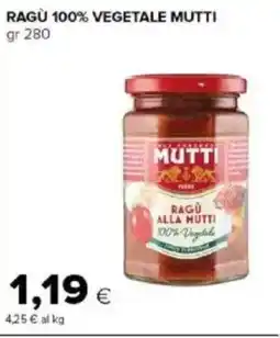 Tigre Amico Ragù 100% vegetale MUTTI offerta
