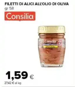 Tigre Amico Consilia filetti di alici all'olio di oliva offerta