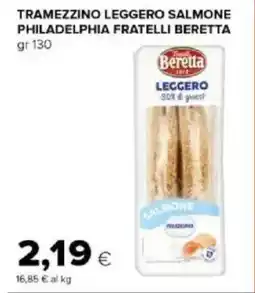 Tigre Amico Tramezzino leggero salmone philadelphia FRATELLI BERETTA offerta