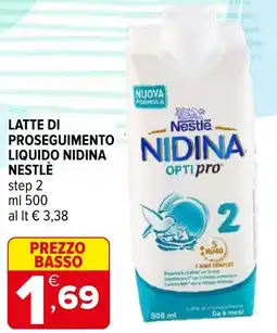 Iperal Latte di proseguimento liquido nidina NESTLÈ offerta