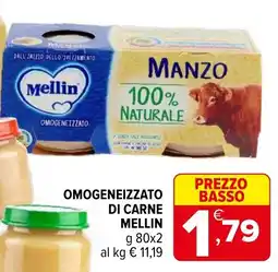 Iperal Omogeneizzato di carne MELLIN offerta