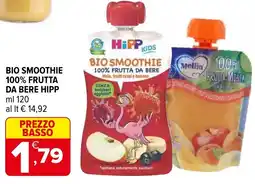 Iperal Bio smoothie 100% frutta da bere HIPP offerta
