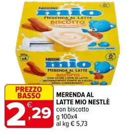 Iperal Merenda al latte mio NESTLÈ offerta