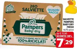 Iperal Salviette pampers baby-dry fresh offerta