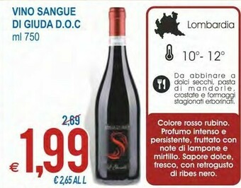 MD Discount Vino sangue di giuda doc 750 ml offerta