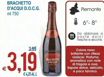 MD Discount Brachetto d'acqui docg 750 ml offerta