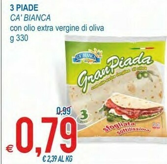 MD Discount Gran piada con olio extravergine di oliva 330 g(ml) offerta