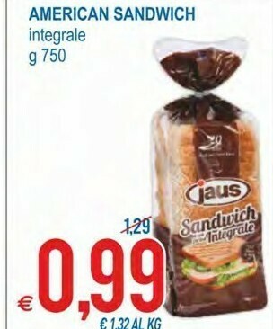 American sandwich 750 g(ml)